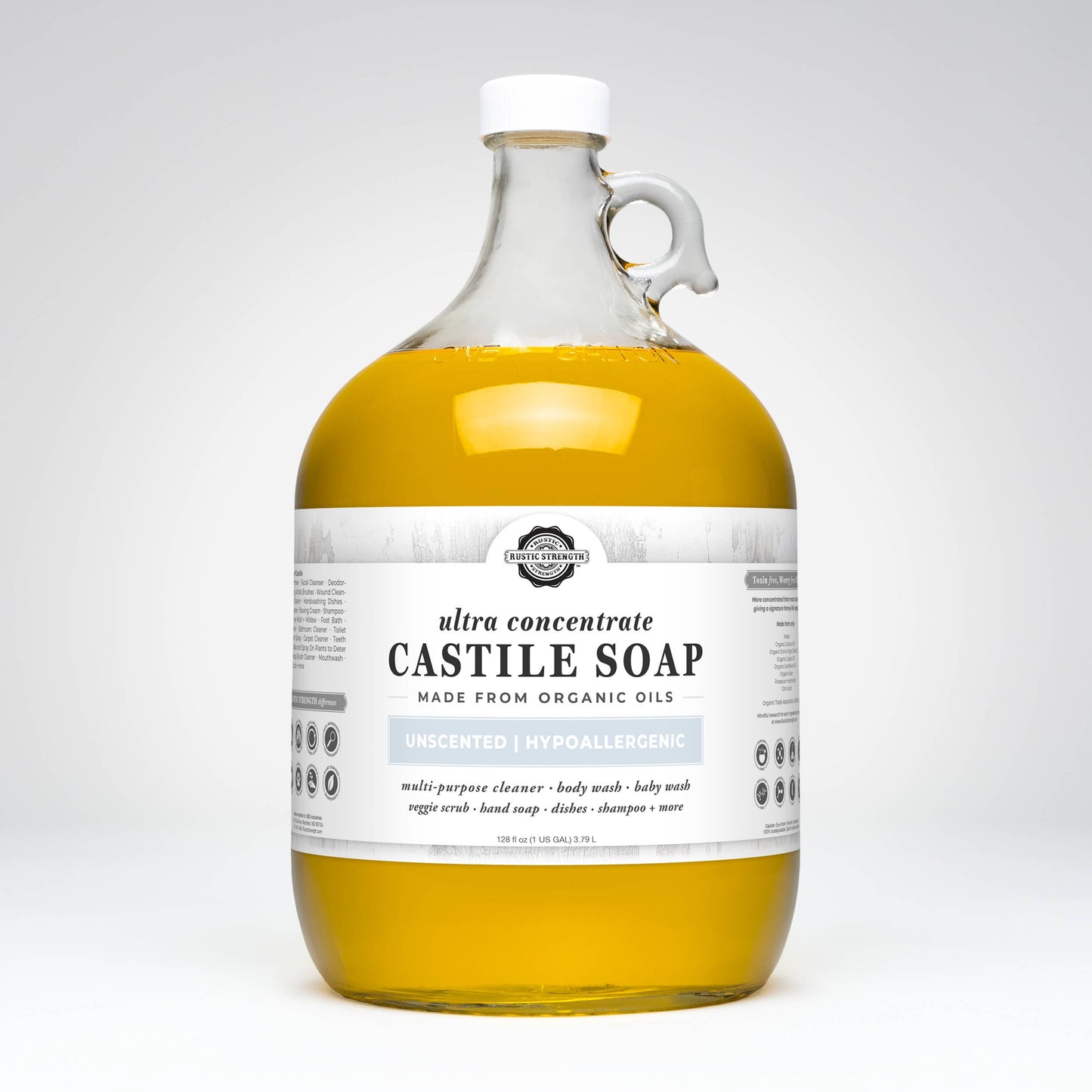 Organic Castile Soap - Concentrated | Thick & Long Lasting