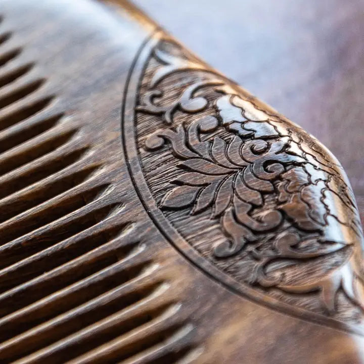 Wooden Beard and Hair Comb