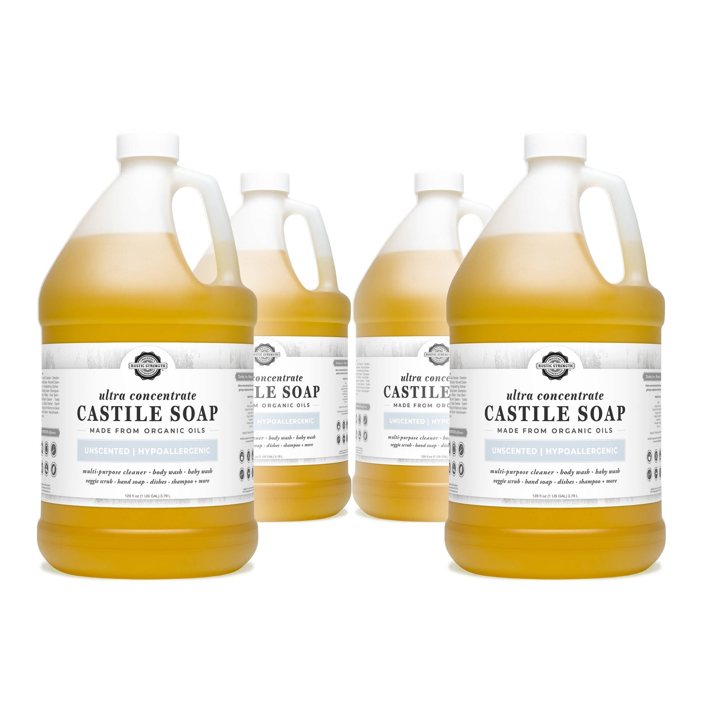 Organic Castile Soap - Concentrated | Thick & Long Lasting
