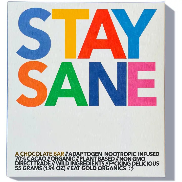 STAY SANE a Potent, Functional & Delicious Chocolate Bar
