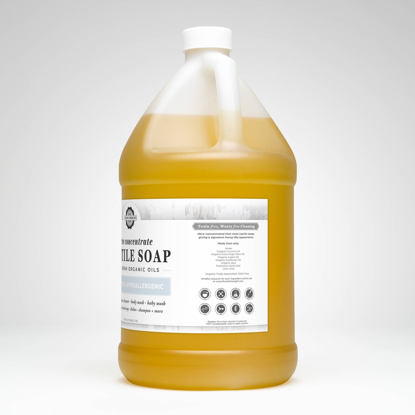 Organic Castile Soap - Concentrated | Thick & Long Lasting