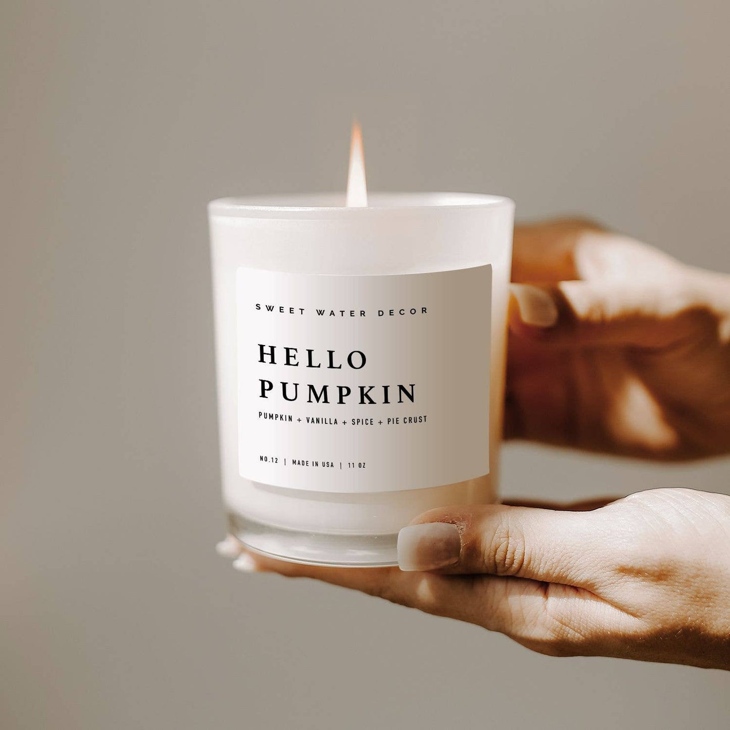 Hello Pumpkin 11 oz Soy Candle - Fall Decor & Gifts