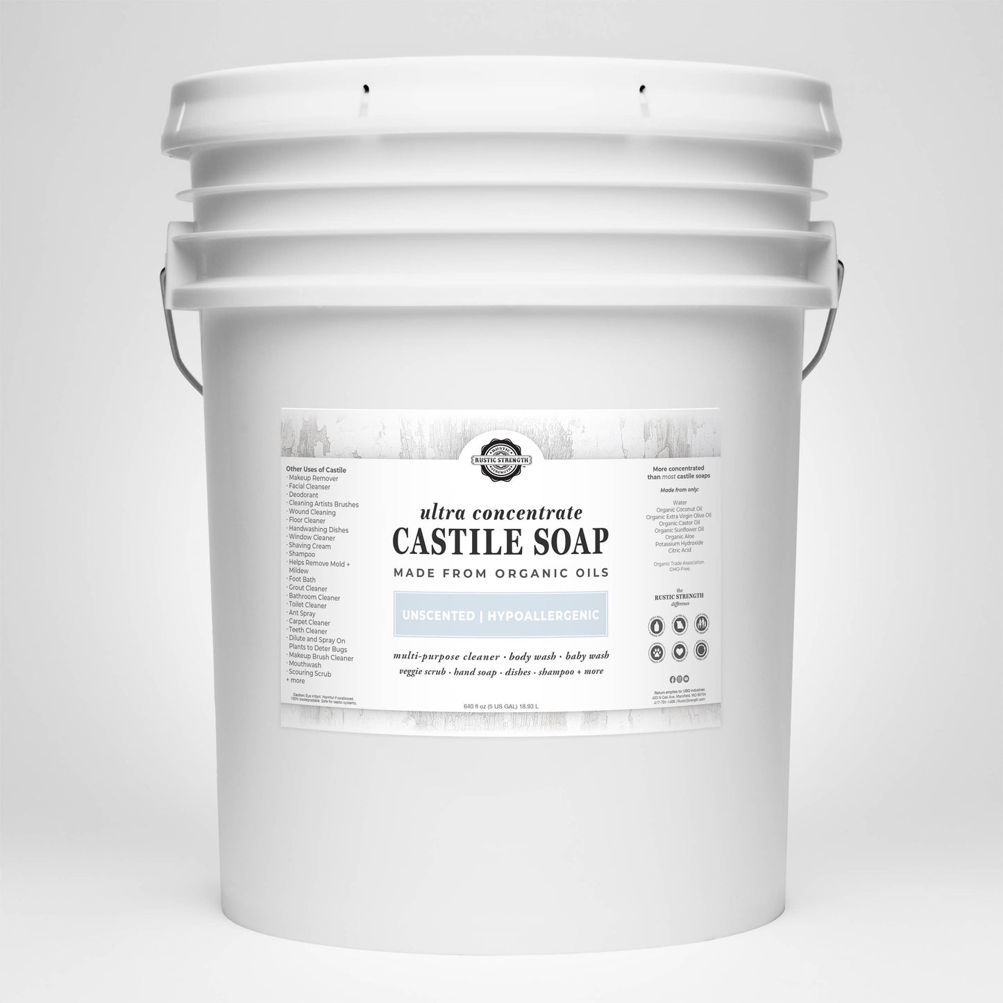 Organic Castile Soap - Concentrated | Thick & Long Lasting