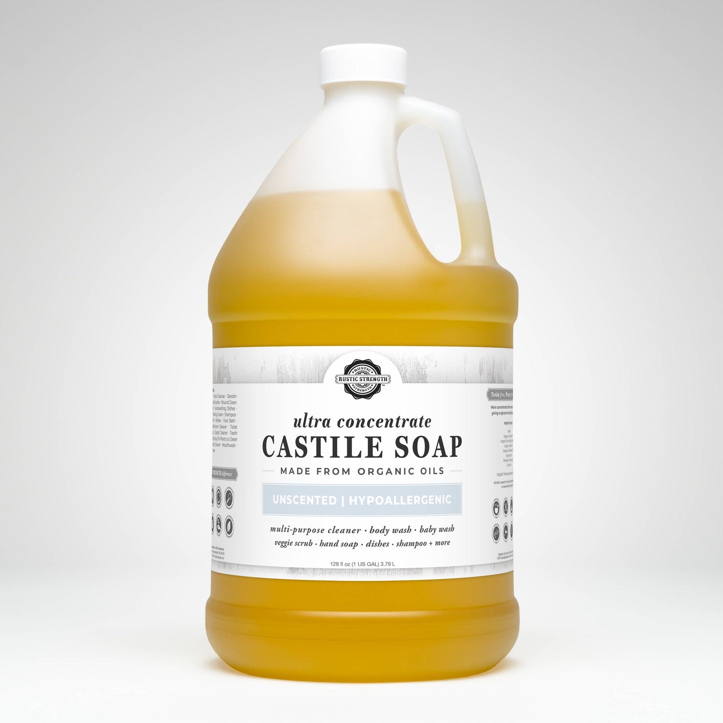 Organic Castile Soap - Concentrated | Thick & Long Lasting