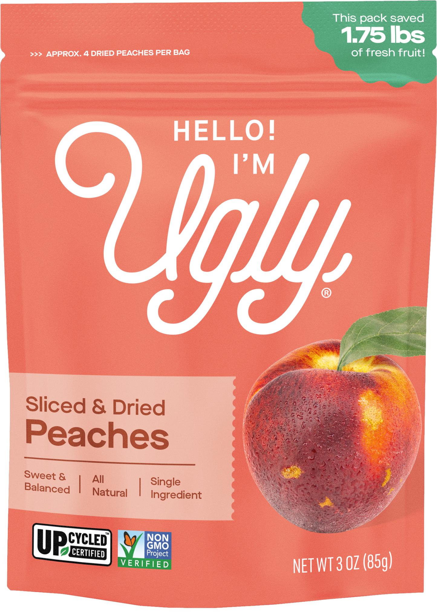 3oz Dried & Sliced Peaches