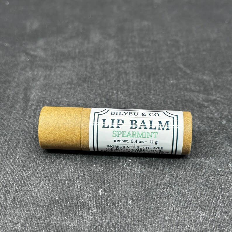 Spearmint Lip Balm in an Eco Paper Tube