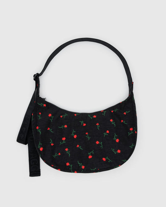 Baggu Medium Crescent Bag - Painted Wildflowers