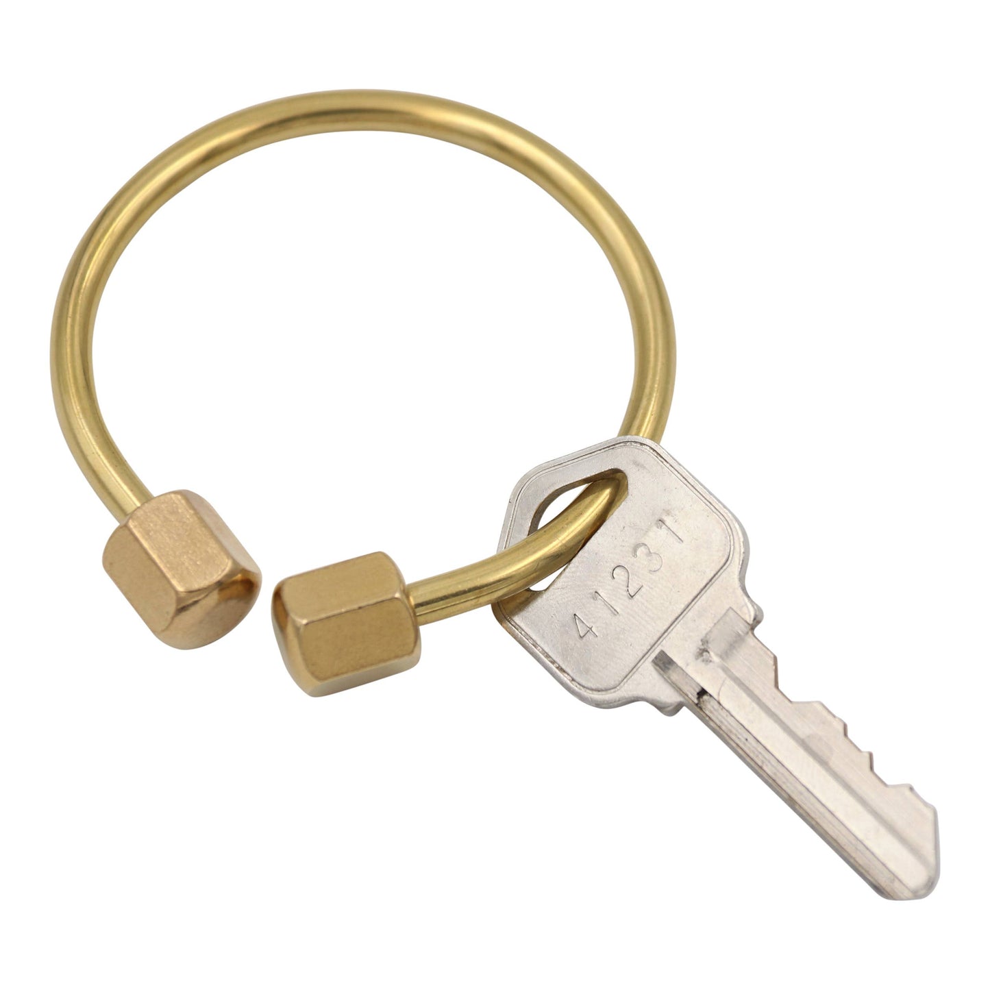 Brass Keyring -Key Fob/Keychain With Screw Closure: Small O ring