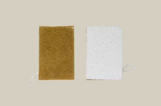 Cellulose Sponge with Sisal Scrubber – Plastic-Free Kitchen 
