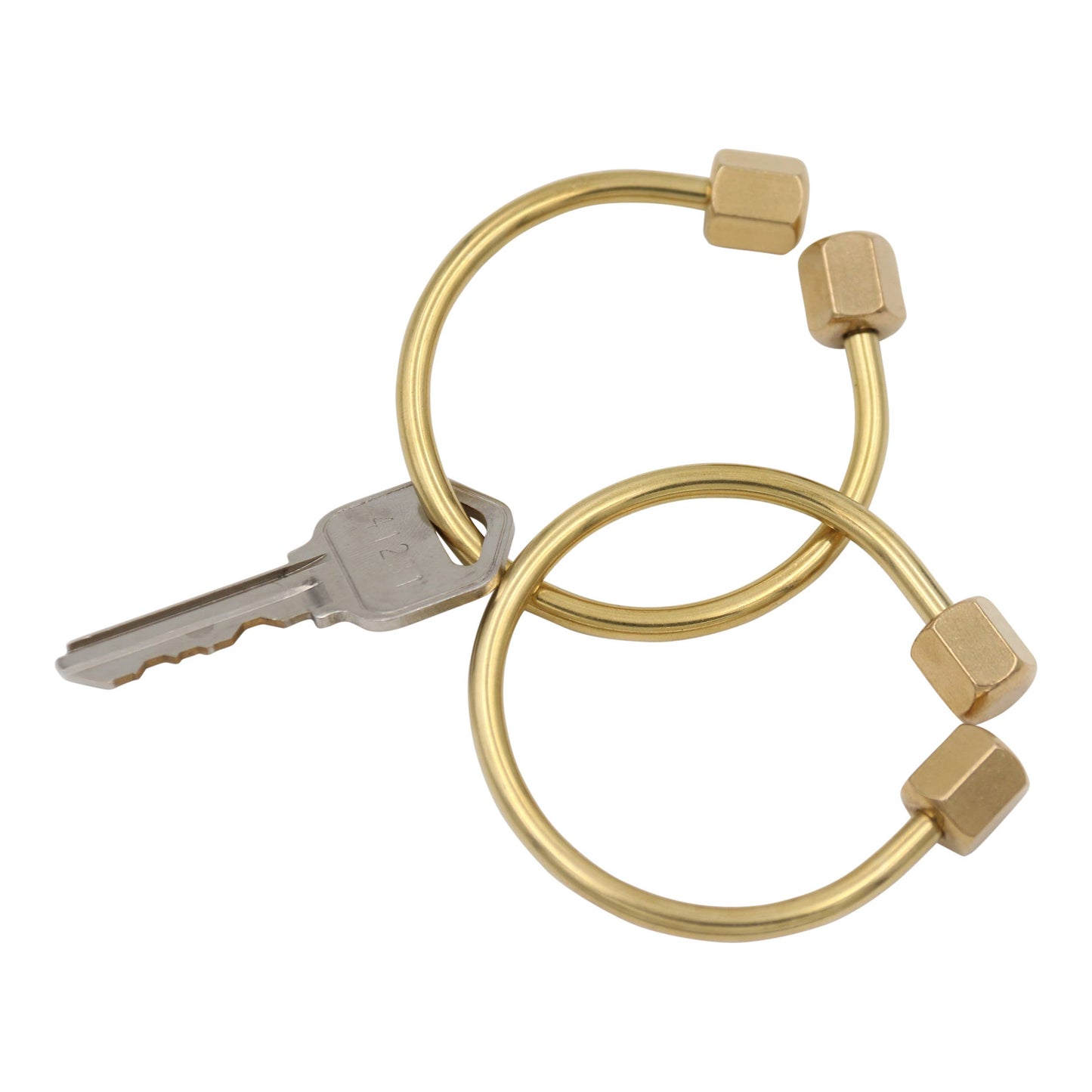 Brass Keyring -Key Fob/Keychain With Screw Closure: Large O Ring