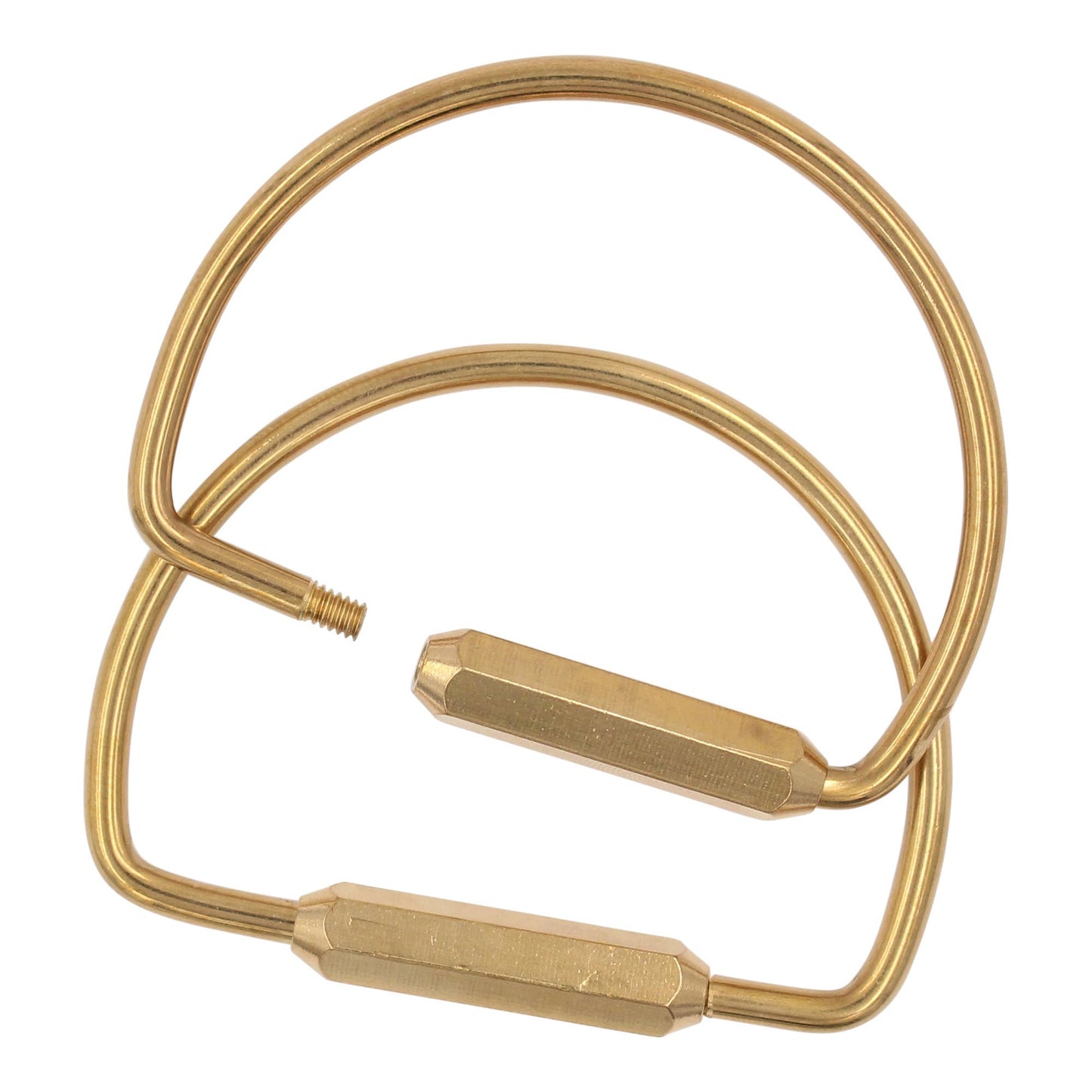 Brass Keyring -Key Fob/Keychain With Screw Closure: Small O ring