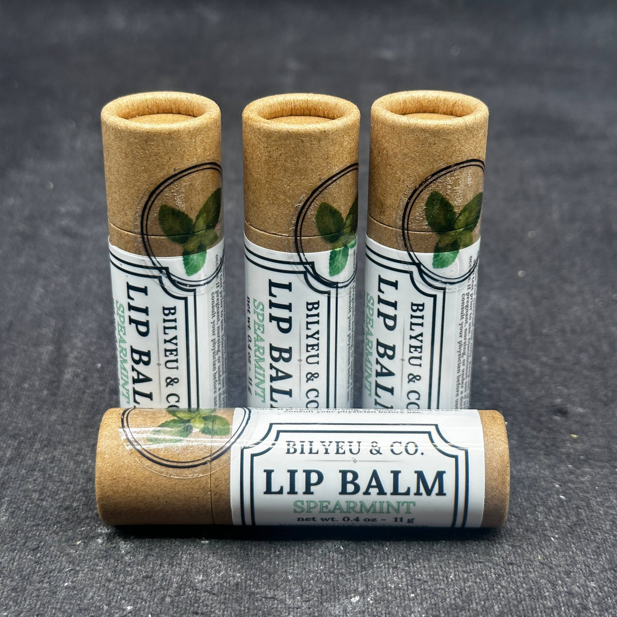 Spearmint Lip Balm in an Eco Paper Tube