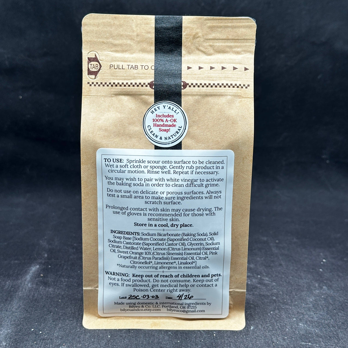 All-Purpose Soap Scour: Natural Kitchen Cleaner : Fresh Lmg/Lav/Sage