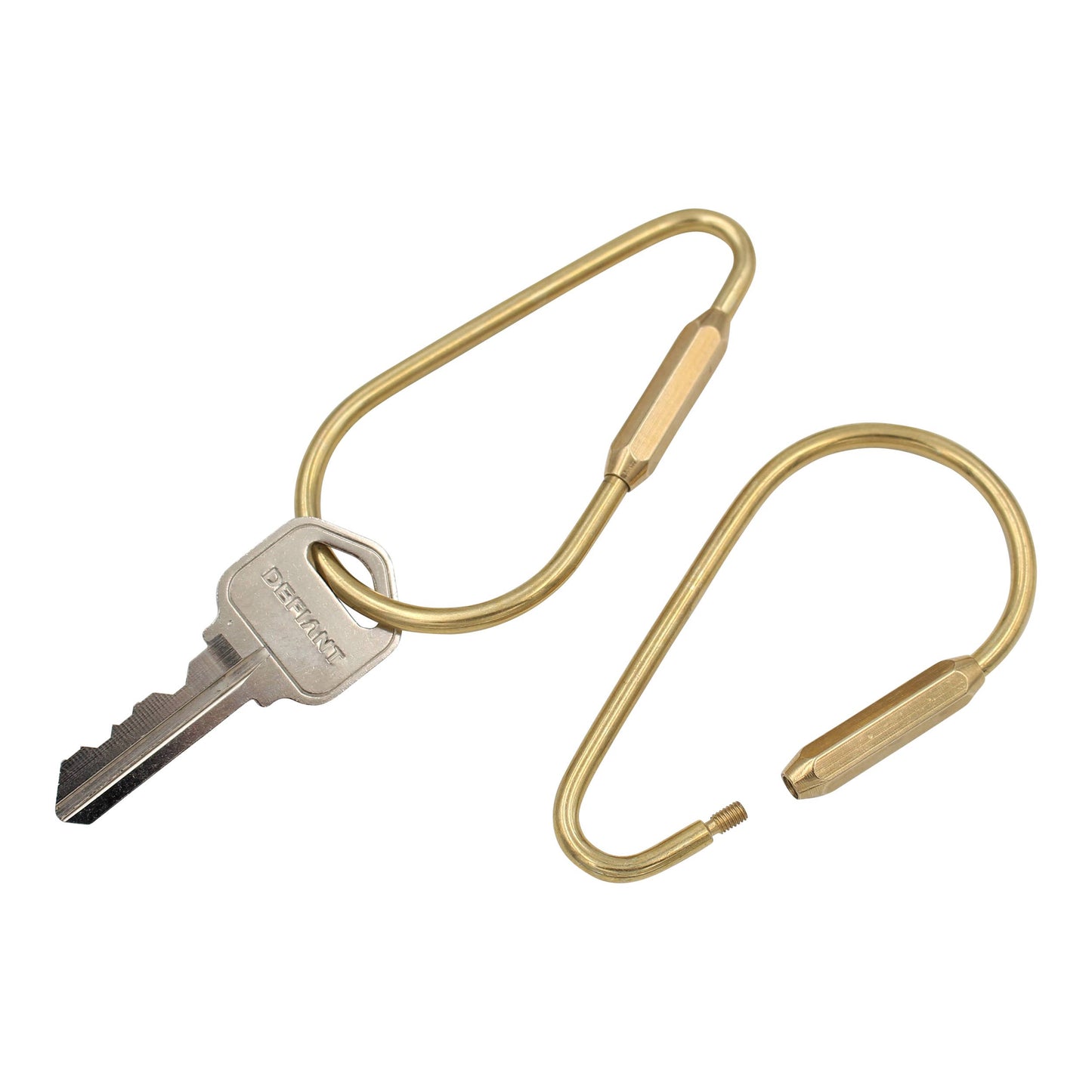 Brass Keyring -Key Fob/Keychain With Screw Closure: Large O Ring