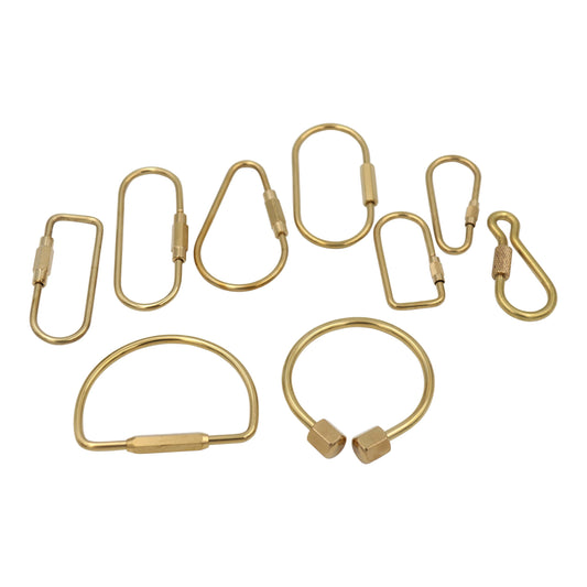 Brass KeyringScrew Closure