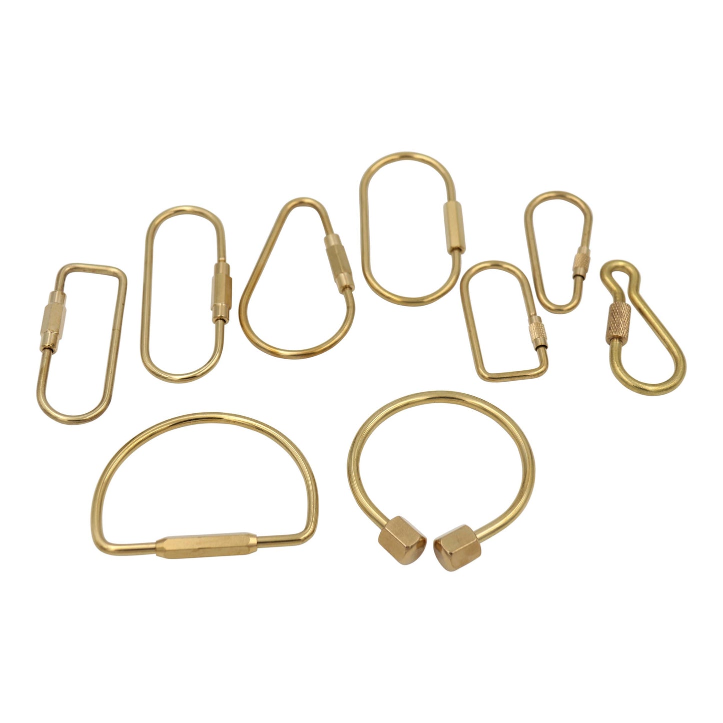 Brass Keyring -Key Fob/Keychain With Screw Closure: Small O ring