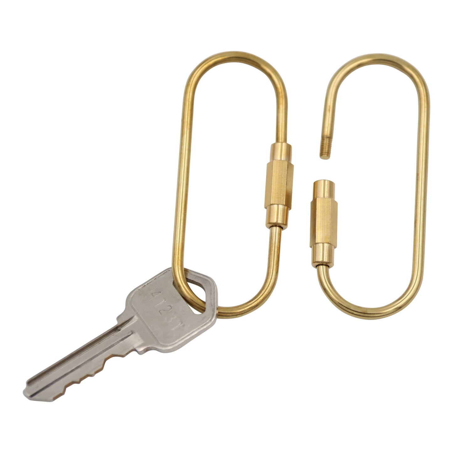 Brass Keyring -Key Fob/Keychain With Screw Closure: Small O ring