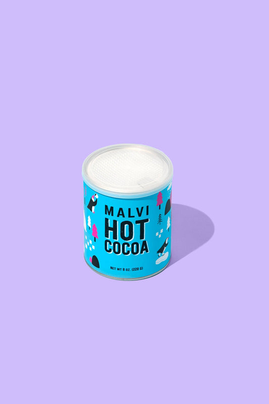 Malvi Small Batch Hot Cocoa - Case of 12 x 8 oz. Tins