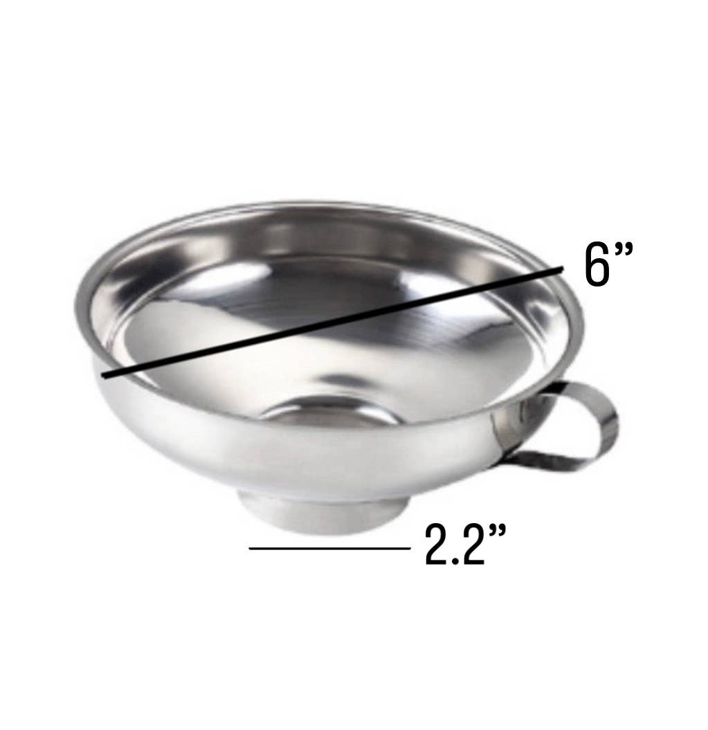 Stainless Steel Funnel: Large