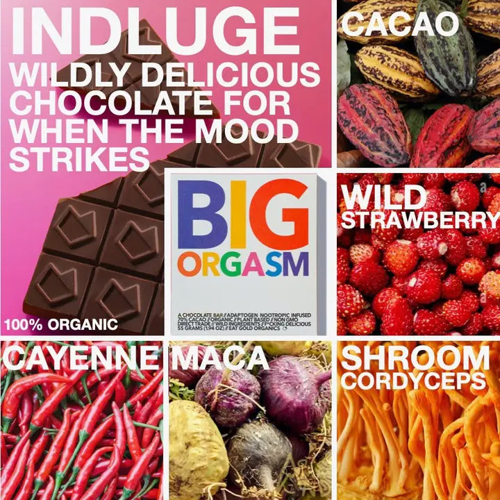 Big Orgasm a Potent, Functional & Delicious Chocolate Bar