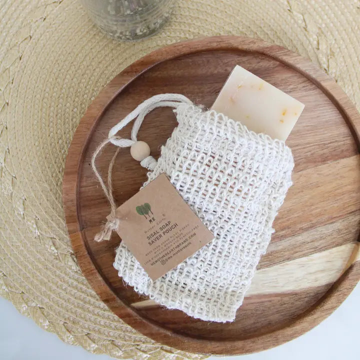 Biodegradable Natural Sisal Soap Saver Pouch | Eco Friendly