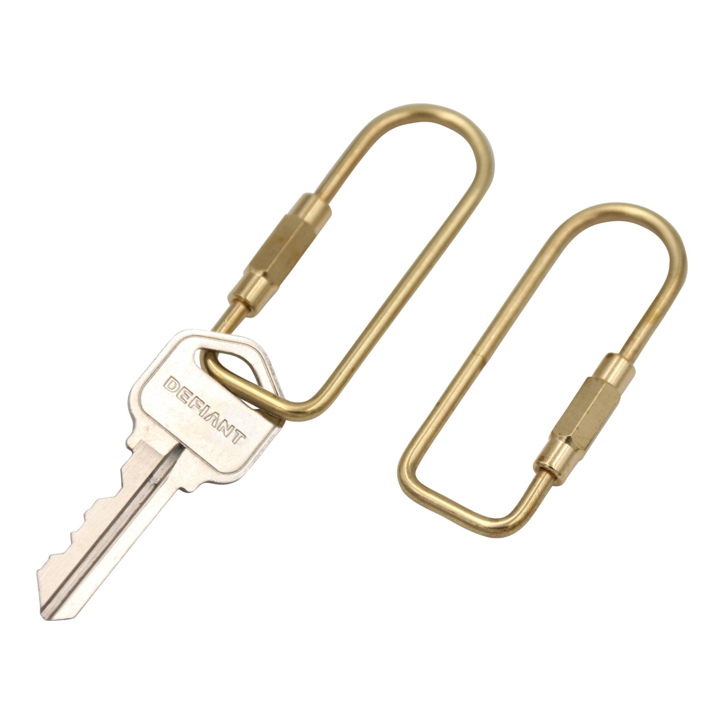 Brass Keyring -Key Fob/Keychain With Screw Closure: Small O ring