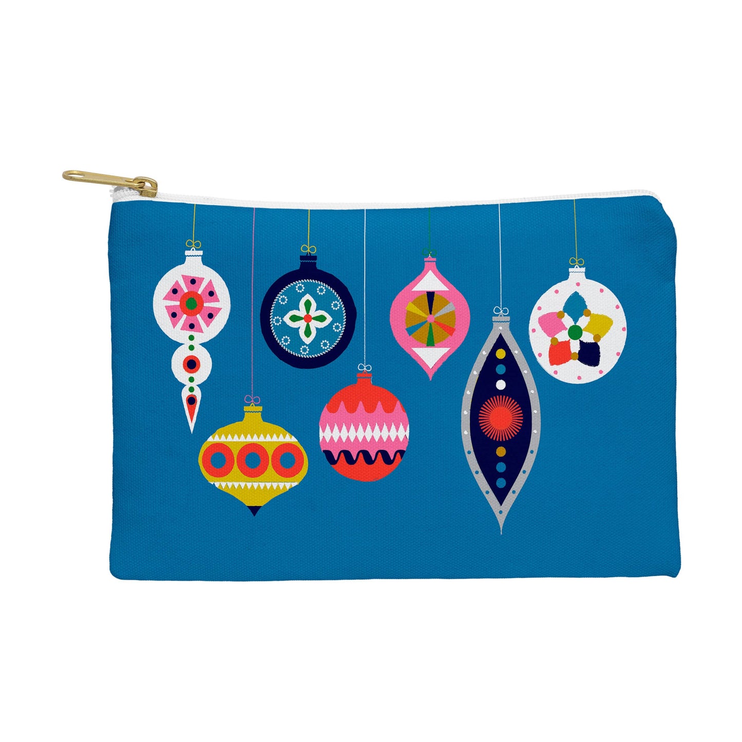 Showmemars Retro Christmas Baubles Pouch