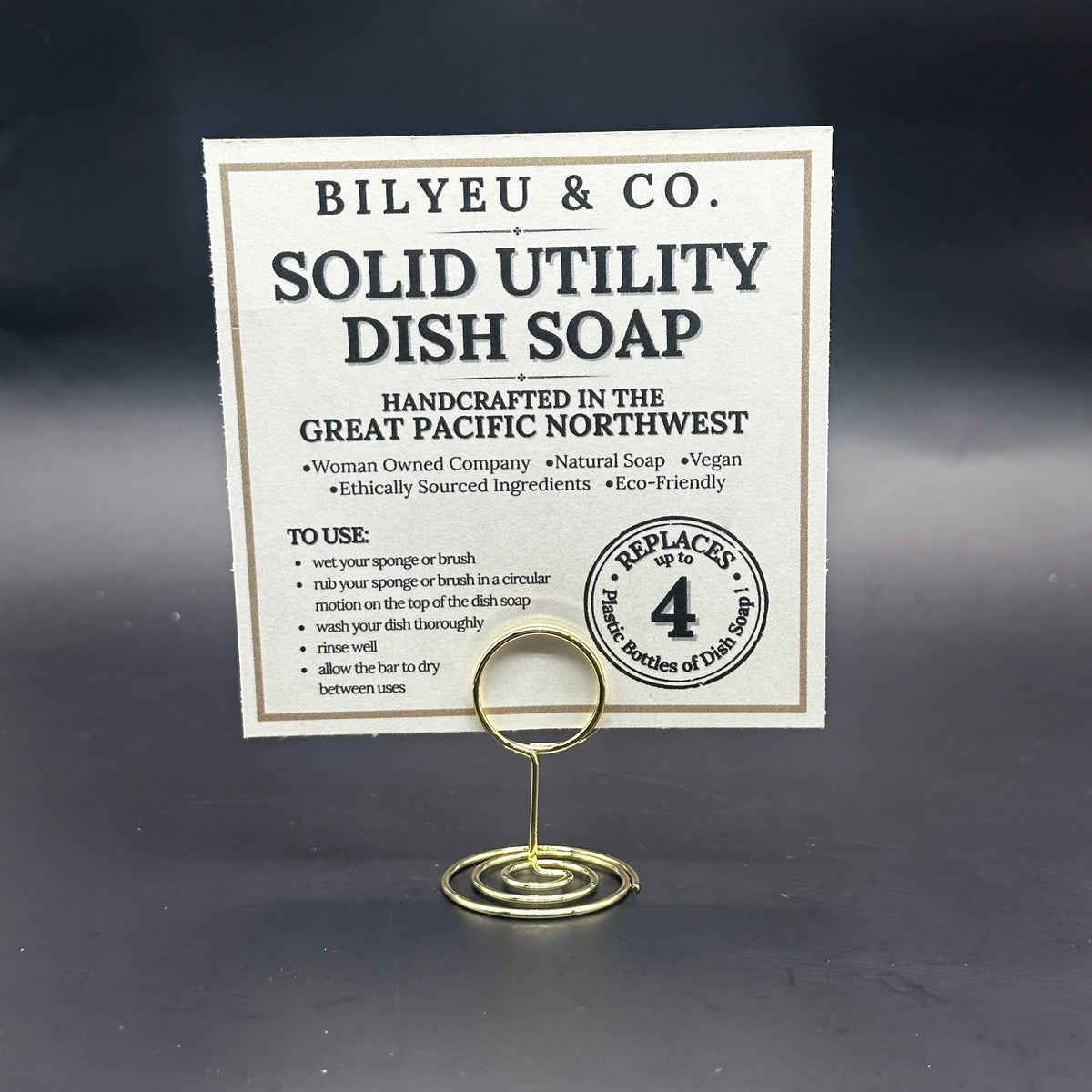 11oz. Lemony CITRUS ZEST Solid Utility Dish Soap