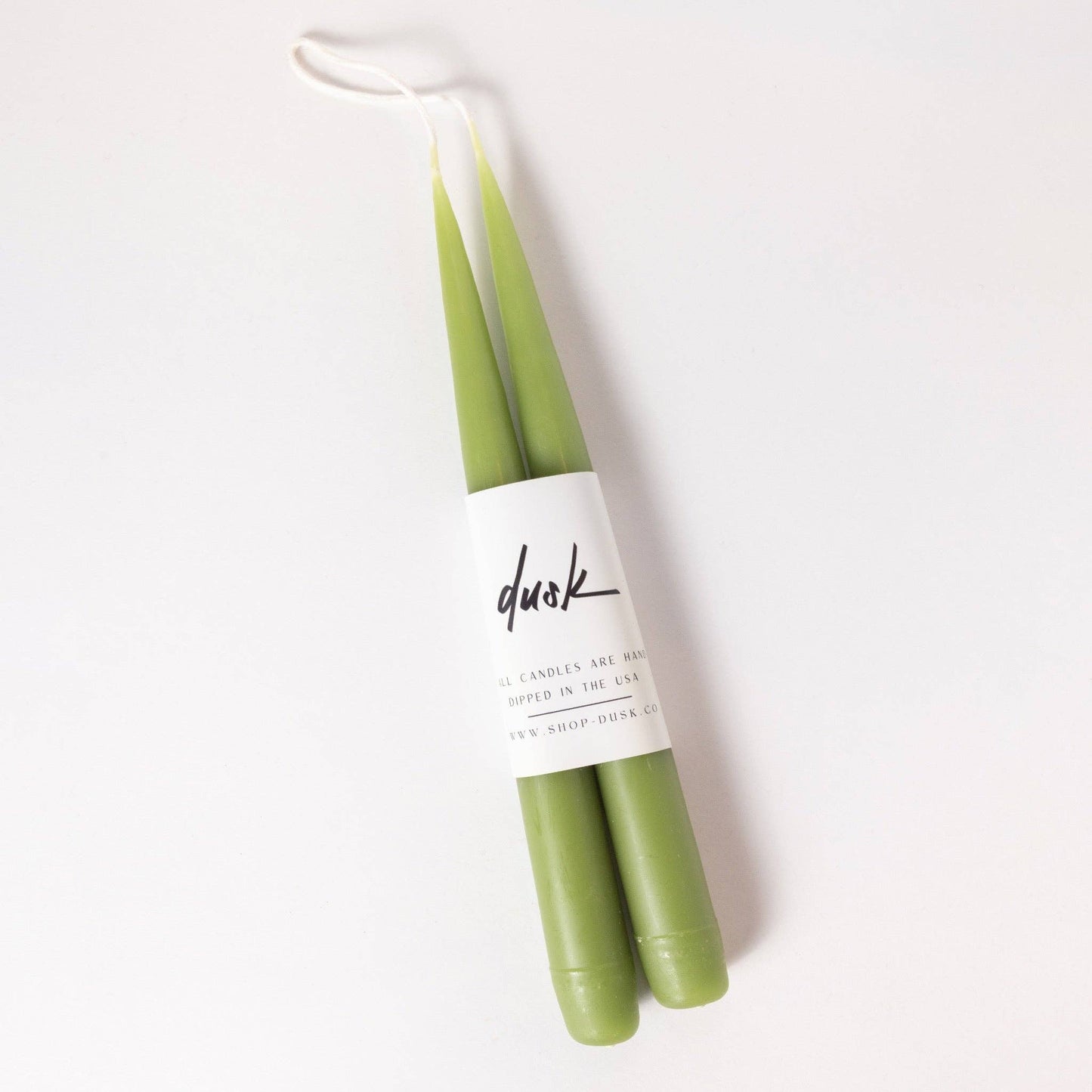 9” Candle Stick Set: Sage green