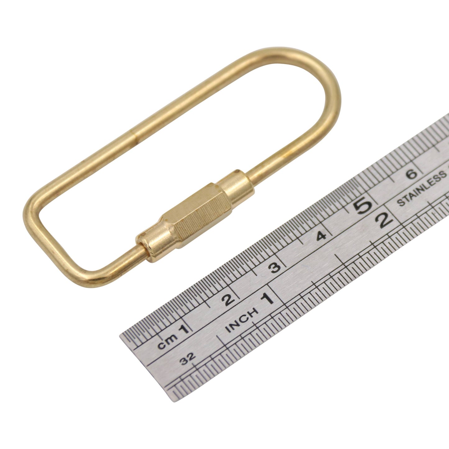 Brass Keyring -Key Fob/Keychain With Screw Closure: Small O ring