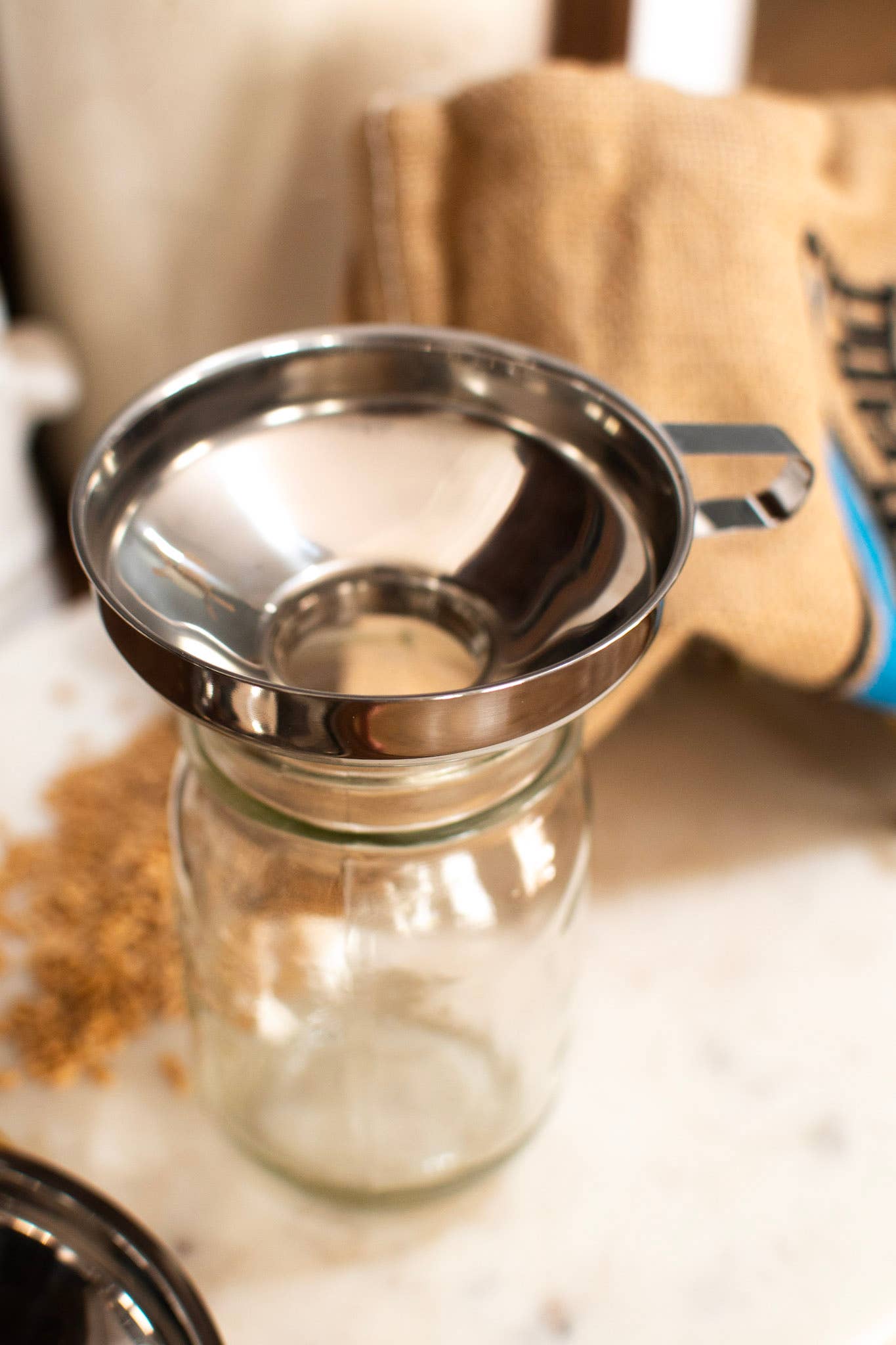 Stainless Steel Funnel: Large
